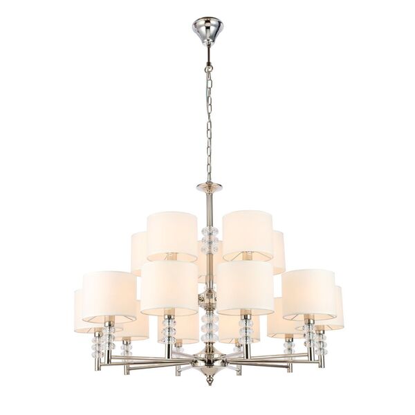 Люстра подвесная ST-Luce Enita [Никель/Белый E14 15*40W]