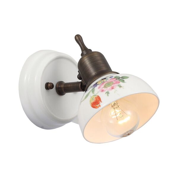 Спот ST Luce Pittura [Белый, коричневый/Белый с узором E14 1*40W]