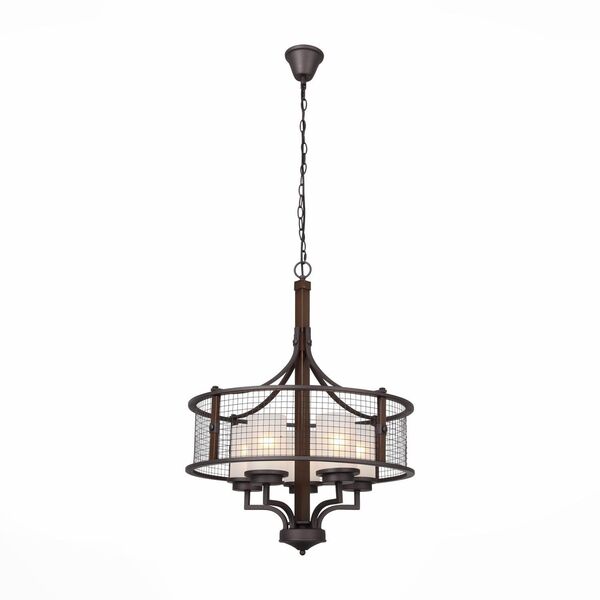 Люстра подвесная ST-Luce [Коричневый/Белый E27 5*100W]