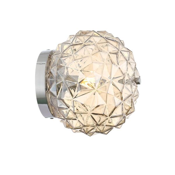 Светильник потолочный ST-Luce Brill [Хром/Коньячный E14 2*40W]