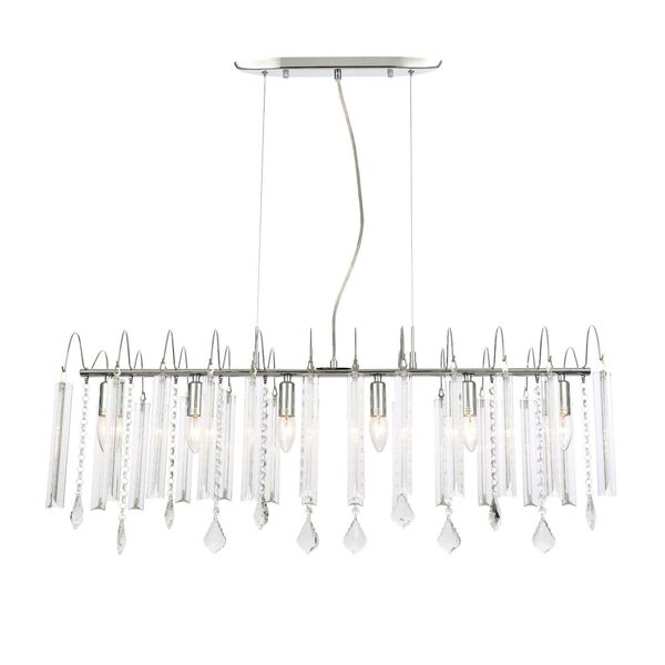 Cветильник подвесной ST-Luce Osoleto [Хром/Прозрачный E14 6*60W]