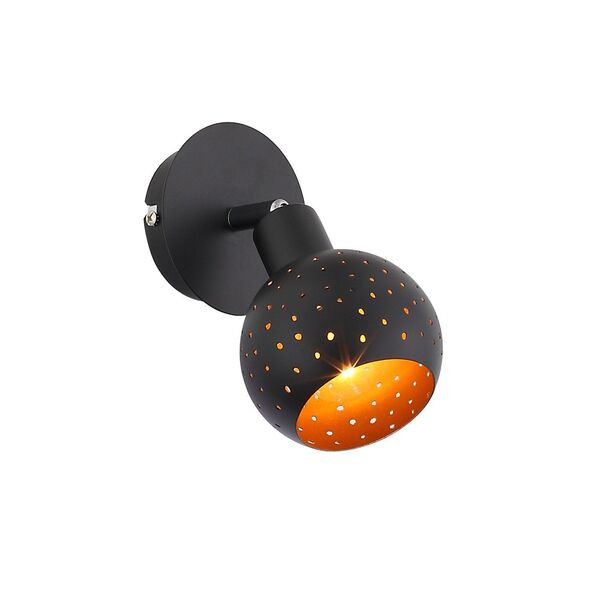 Спот ST-Luce[ Черный/Черный, Золото E14 1*40W]