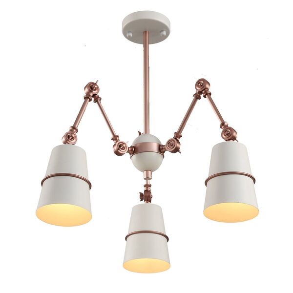 Люстра потолочная ST-Luce  Sorspreso [Розовое золото/Белый E14 3*40W]