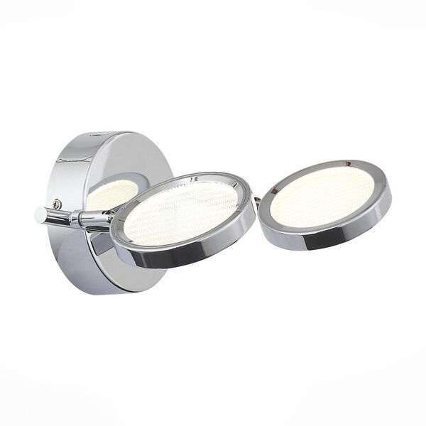 Светильник настенно-потолочный ST-Luce [Хром/Хром, Прозрачный LED 2*5W]