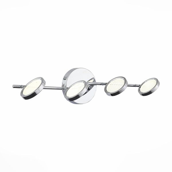 Светильник настенно-потолочный ST-Luce[ Хром/Хром, Прозрачный LED 4*5W]