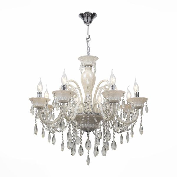 Люстра подвесная ST-Luce PRINCIPESSA [Бежевый/Бежевый E14 8*40W]