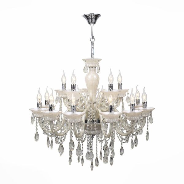 Люстра подвесная ST-Luce PRINCIPESSA [Бежевый/Бежевый E14 15*40W]