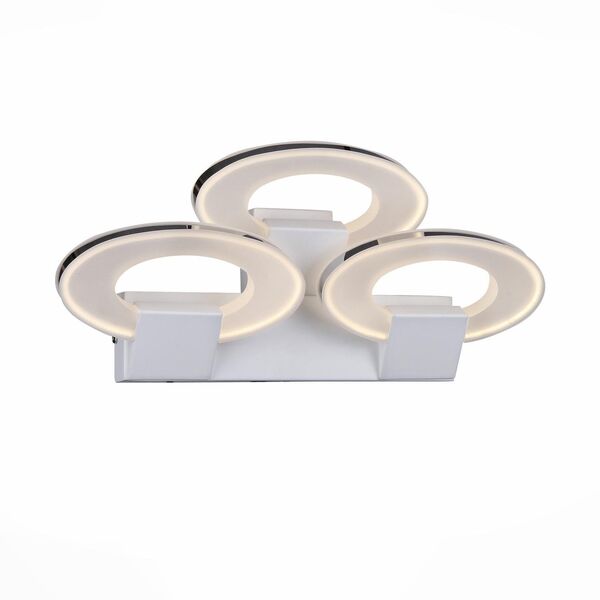 Светильник настенный ST-Luce [белый, хром/ LED 3*11W]