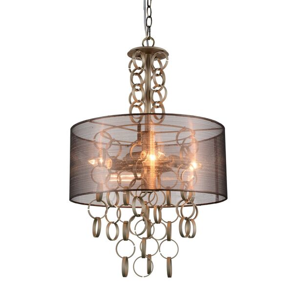 Люстра подвесная ST-Luce CATENA [Слоновая кость, Бронза/Коричневый E14 5*40W]