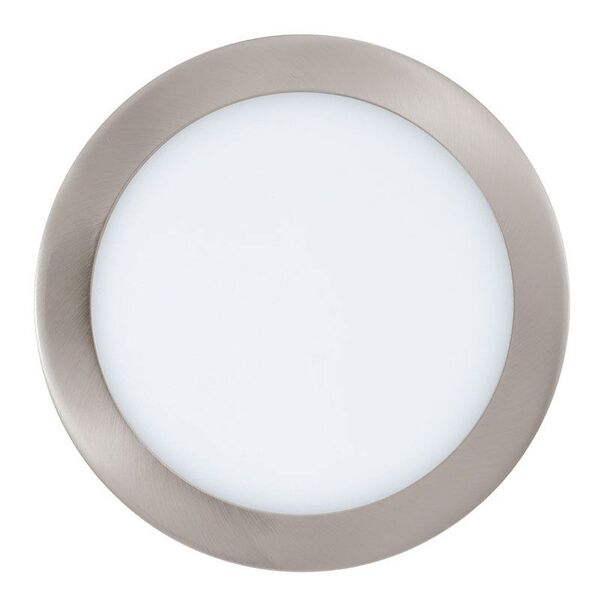 Светодиод. ультратонкая встраиваемая панель FUEVA 1, [16,5W (LED) 3000K, 225, литой металл, никель мат./пластик, белый]