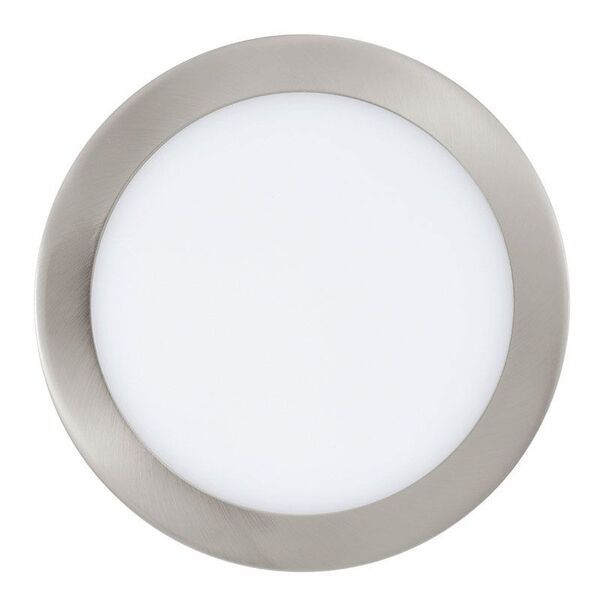 Светодиод. ультратонкая встраиваемая панель FUEVA 1, [18W (LED) 4000K, 225, литой металл, никель мат./пластик, белый]