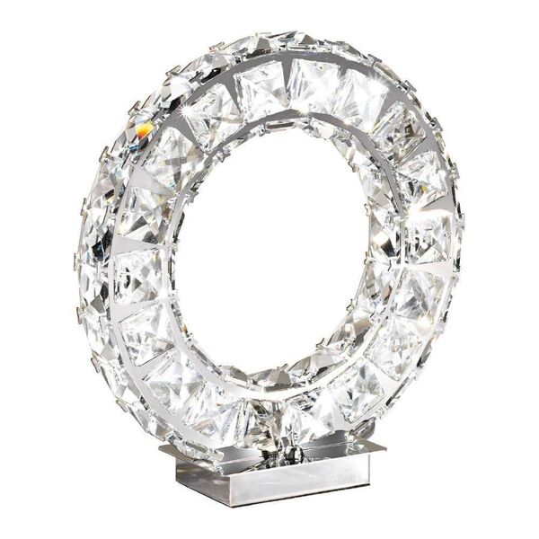 Светодиодная настольная лампа TONERIA [24х0,5W(LED), L260, H270, сталь, хром/хрусталь]