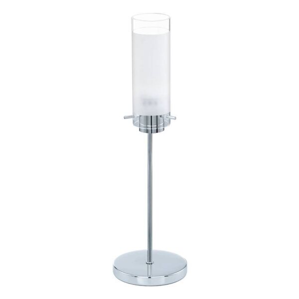 Светодиодная настольная лампа AGGIUS, [1X6W (LED), H420, хром/стекло]
