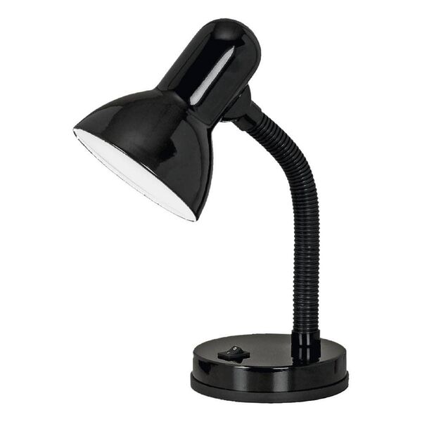 Настольная лампа BASIC, [1X40W (E27), H300, черный]