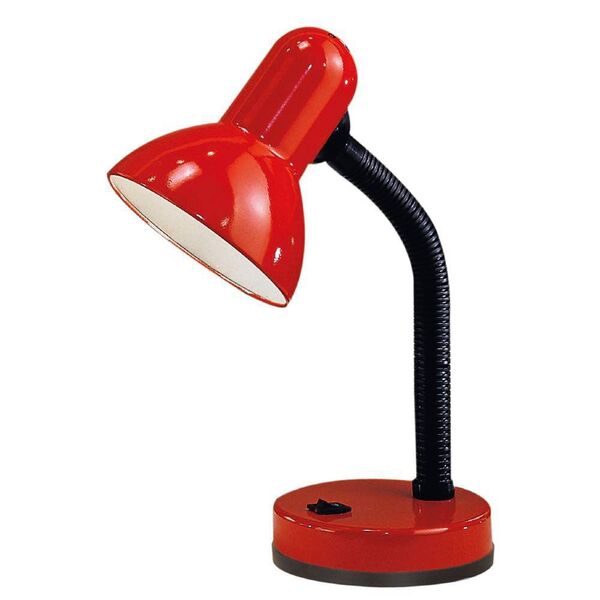 Настольная лампа BASIC, [1X40W (E27), H300, красный]
