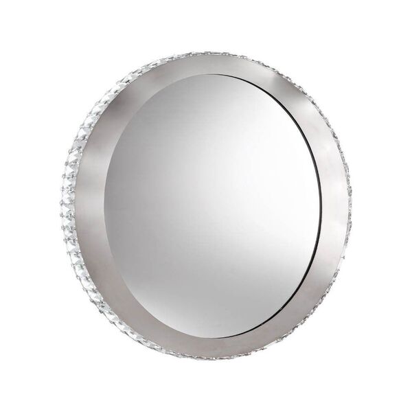 Зеркало со светодиодной подсветкой TONERIA, 36W(LED), Ø650, сталь, хром/хрусталь