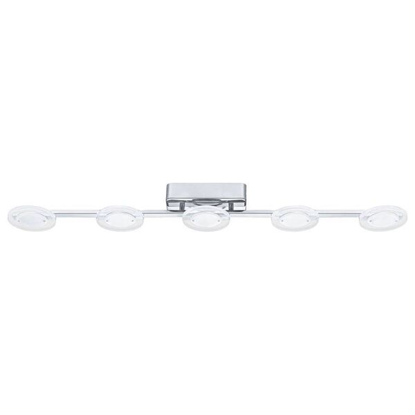 Светодиодный светильник потолочный CARTAMA [5х4,5(LED), L975, хром/акрил, кругл. плафон]
