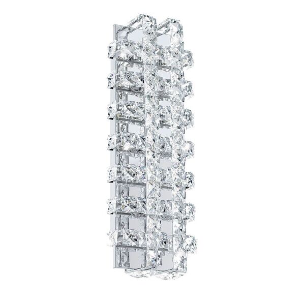 Светодиодный светильник настенно-потол. LONZASO [6х3,3W (LED), 140х390, сталь, хром/ хрусталь, прозрачный, нейтральный]