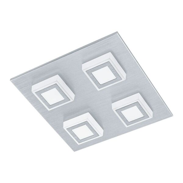 Светодиодный светильник настенно-потол. MASIANO [4х3,3W (LED), 270х270, алюминий мат./пластик, мат.]