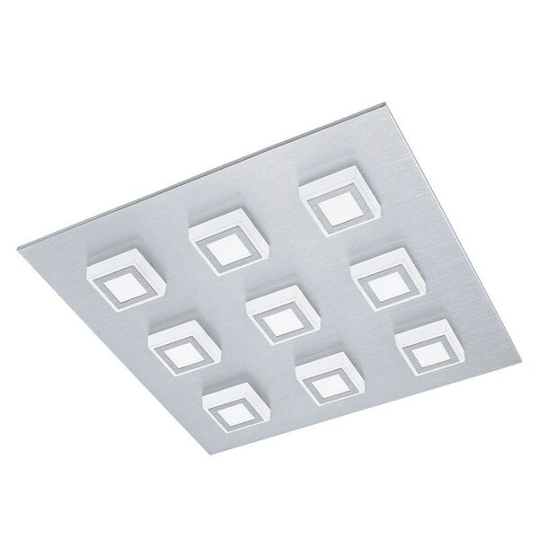 Светодиодный светильник настенно-потол. MASIANO [9х3,3W (LED), 470х470, алюминий мат./пластик, мат.]