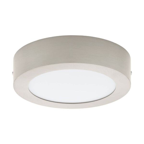 Светодиод. ультратонкая накладная панель FUEVA 1, [10,9W (LED) 3000K, 170, литой металл, никель мат./пластик, белый]