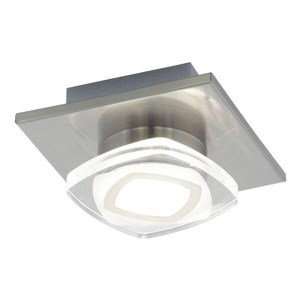 Светодиодный светильник наст.-потол. MARCHESI, [1x4,5W (LED),140х70, никель матовый/акрил]