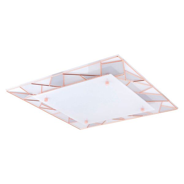Светодиодный светильник наст.-потол. PANCENTO 1, [16W (LED), 450x450, медь/белый, серый]