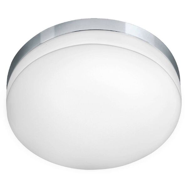 Светодиод. потолочный светильник LED LORA, [16W (LED), 320, IP54, сталь, хром/опаловое стекло, белый]