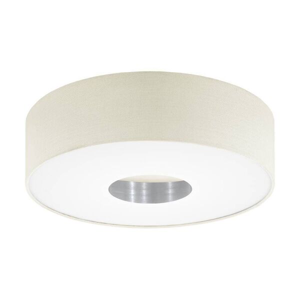 Светодиод. потолочный светильник ROMAO 1 с димм., [24W (LED), 500, сталь, пластик, белый/текстиль, лен, белый]