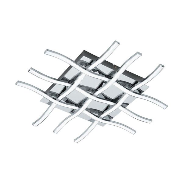 Светодиод. настенно-потол. светильник LASANA 1, [36W(LED), L550, B500, сталь, хром/пластик, белый]