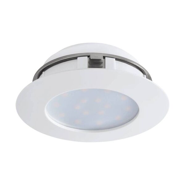 Светодиод. встраиваемый светильник PINEDA, [1х12W(LED), 102, IP44, пластик, белый]