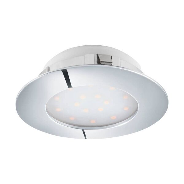 Светодиод. встраиваемый светильник PINEDA, [1х12W(LED), 102, IP44, пластик, хром]