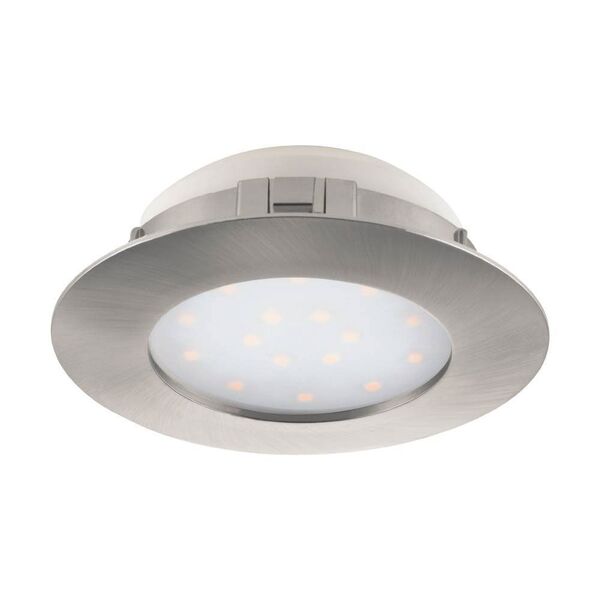 Светодиод. встраиваемый светильник PINEDA, [1х12W(LED), 102, IP44, пластик, никель матовый]