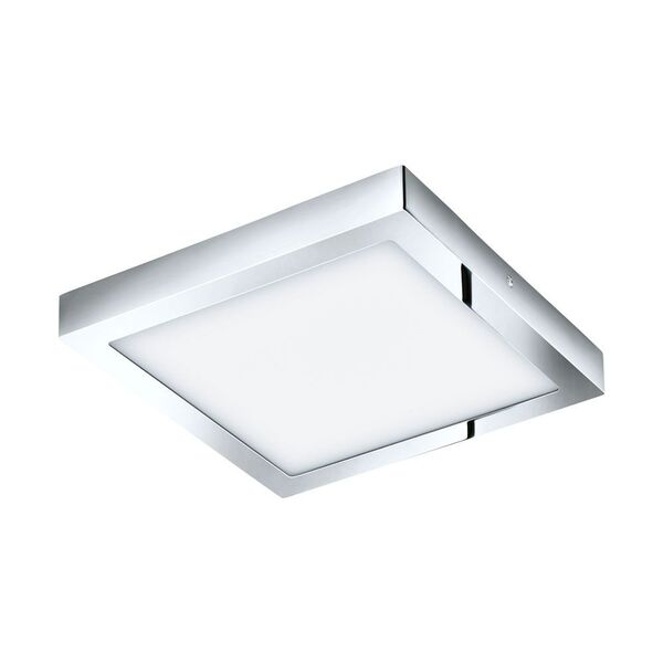 Светодиод. ультратонкая накладная панель FUEVA 1, [22W (LED) 3000K, 300х300, IP44, хром]