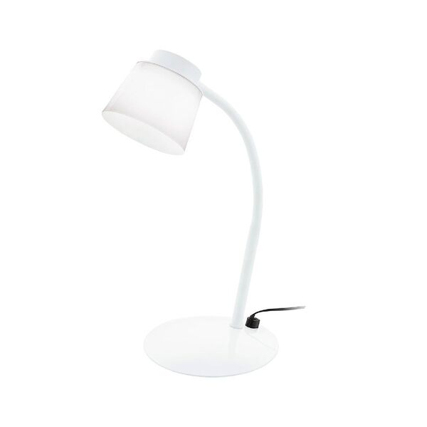 Светодиод. наст. лампа TORRINA [с рег-кой и сенс. димм., 5W(LED), L250, H330, сталь, пластик, белый/пластик, белый]