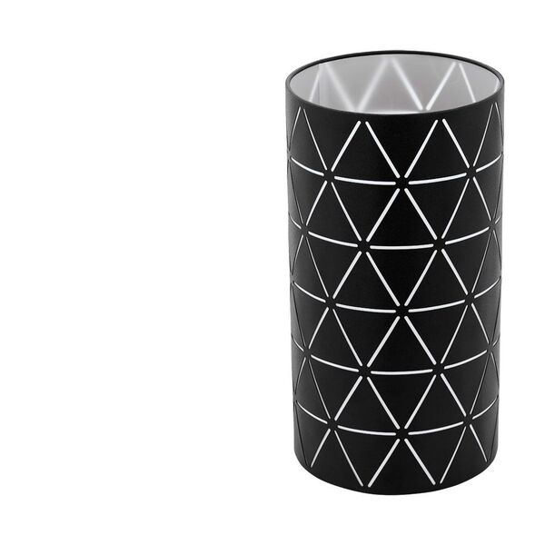 Настольная лампа RAMON, [1х40W (E27), H300, сталь, черный/пленка, белый]