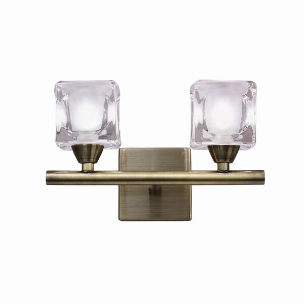 Бра Mantra Cuadrax [WALL LAMP 2L ANTIQUE BRASS]