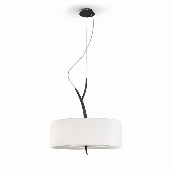 PENDANT 3L [GREY ANTHRACITE /OFF WHITE SHADE]