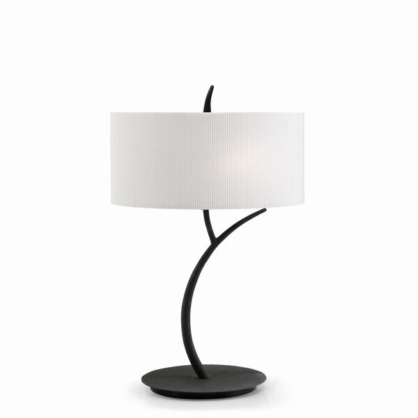 TABLE LAMP 2L [GREY ANTHRACITE /OFF WHITE SHADE]