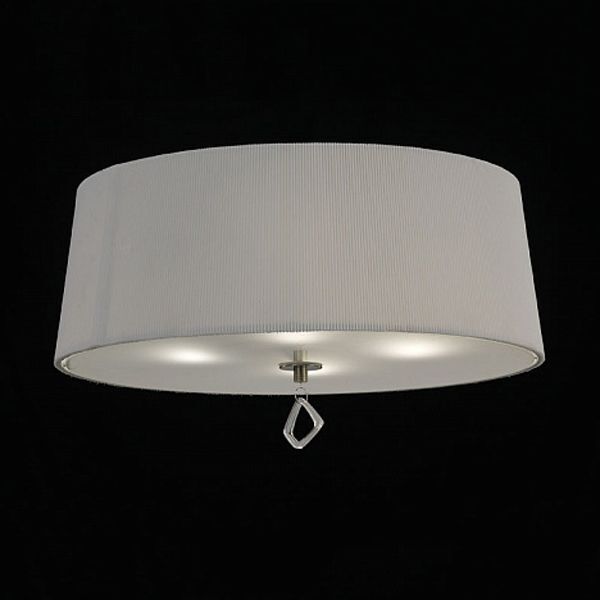 CEILING 4L [ANTIQUE BRASS - OFF WHITE SHADE]