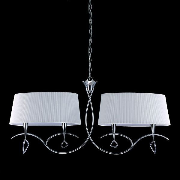 PENDANT 4L [CHROME - OFF WHITE SHADE]