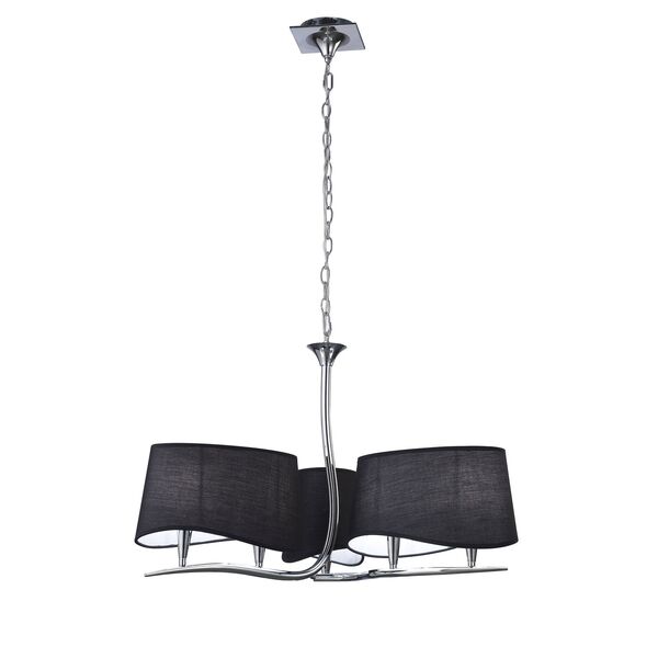 PENDANT 6L [CHROME - OFF BLACK SHADE]