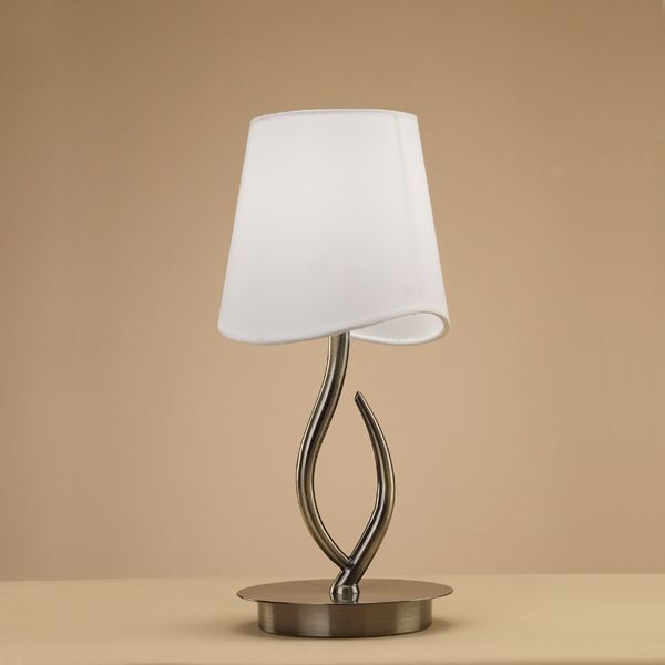 TABLE LAMP 1L ANTIQUE BRASS