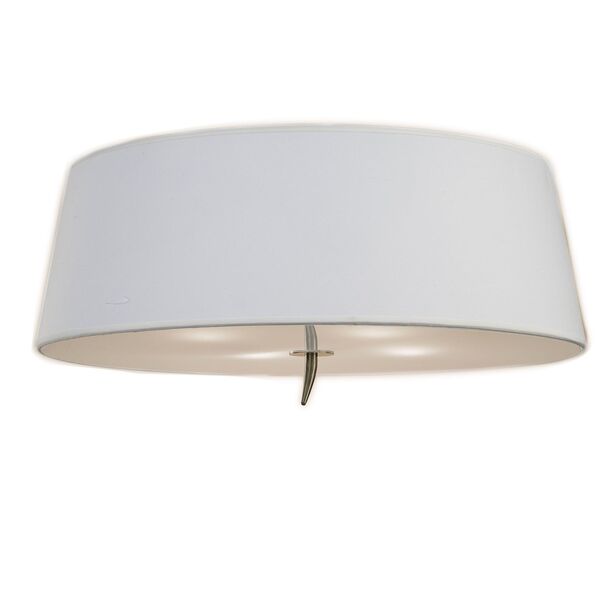 CELILING 4L ANTIQUE BRASS - OFF WHITE SHADE