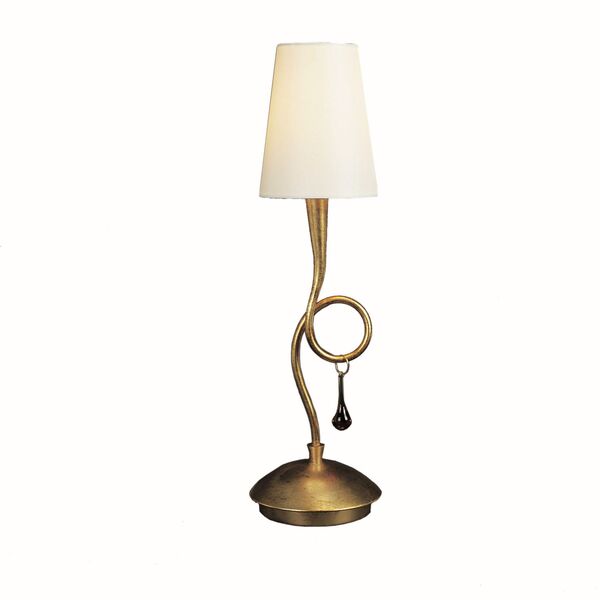 TABLE LAMP 1L GOLD PAINTED