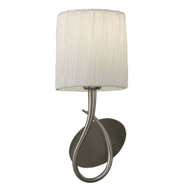 Бра Mantra Lua [WALL LAMP 1L SATIN NICKEL + WHITE SHADE]
