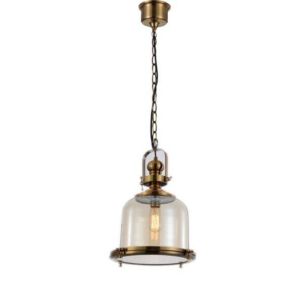 LAMP 1L SMALL ANTIQUE BRASS