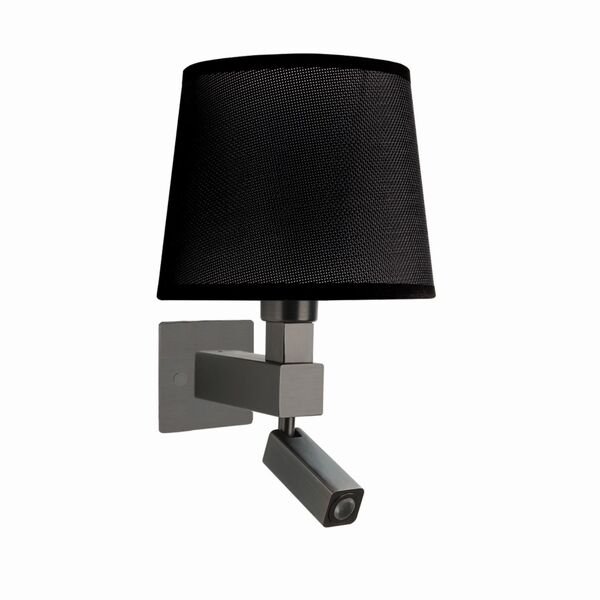 Бра Mantra Bahia [WALL LAMP DARK BROWN+ROUND BLACK SHADE]