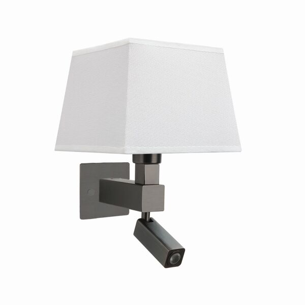 Бра Mantra Bahia [WALL LAMP DARK BROWN+SQUARE WHITE SHADE]