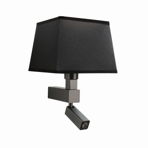 Бра Mantra BAHIA 500 [WALL LAMP DARK BROWN+SQUARE BLACK SHADE]